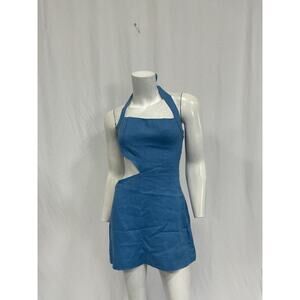 Reformation Blue Halter Dress